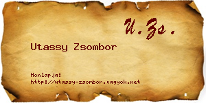 Utassy Zsombor névjegykártya